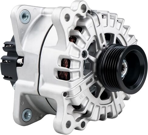 مولد كهربائي 06E903023B متوافق مع Audi Q7 2013-2015 GAS Supercharged، استبدل 11821، FG23S065، 6E903023B، A3123، 439816، 440470 بكرة ذات 6 أخدود in Kuwait