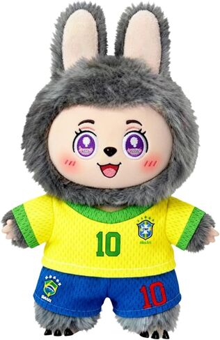 Doll Clothing Set (Doll Not Included) - Cute Shorts + T-Shirt, Fits 15-17cm Dolls, with Argentina World Cup Elements, Creates Unique Style Outfit Accessories Set in Saudi Arabia