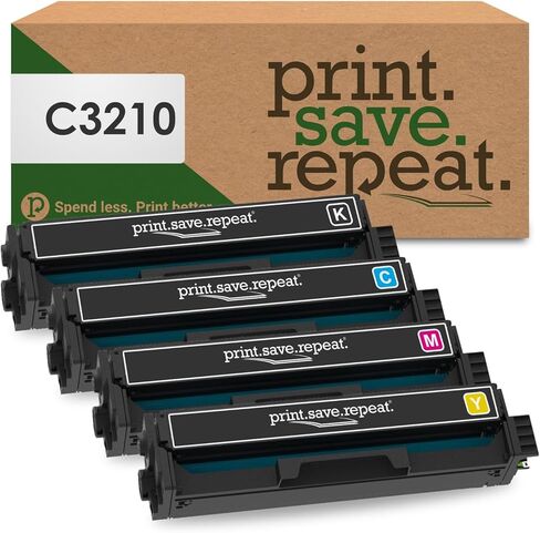 طباعة، حفظ، تكرار. خرطوشة حبر Lexmark C3210Y0 صفراء معاد تصنيعها لـ C3224، C3326، C3426، MC3224، MC3326، MC3426 [1,500 صفحة] in Kuwait