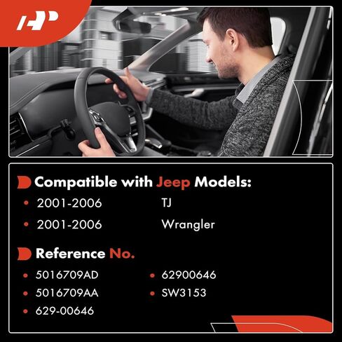 A-Premium Turn Signal Switch, Headlamp Beam Parking Light Multifunction Switch Compatible with Jeep Wrangler 2001-2006, TJ 2001-2006, with Fog Light in Saudi Arabia