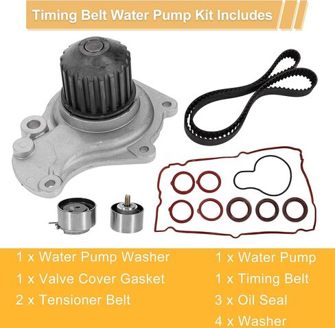 Timing Belt Water Pump Kit for Chrysler PT Cruiser 2003-2010 for Chrysler Sebring 2003-2006 Engine Timing Belt Kit with Water Pump No.TCK265/TCK265P in Saudi Arabia