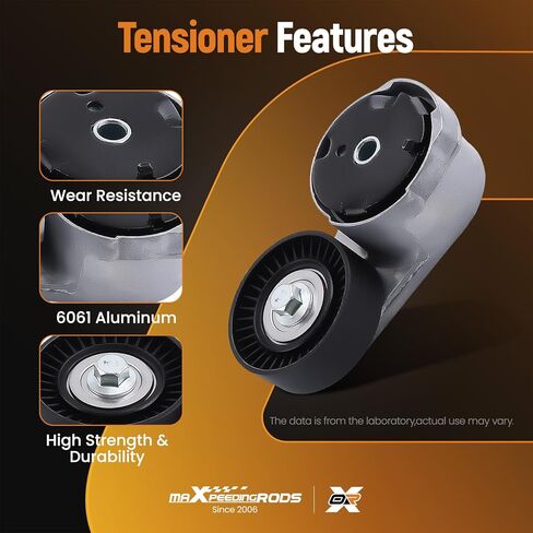 maXpeedingrods Engine Drive Belt Tensioner Idler Pulley Serpentine Belt Drive Component Kit for Ram 1500 C/V Dodge Grand Caravan Charger Durango Chrysler 200 300 Town & Country Journey 39282 38082 in Saudi Arabia