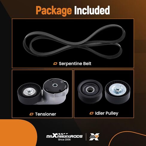 maXpeedingrods Engine Drive Belt Tensioner Idler Pulley Serpentine Belt Drive Component Kit for Ram 1500 C/V Dodge Grand Caravan Charger Durango Chrysler 200 300 Town & Country Journey 39282 38082 in Saudi Arabia