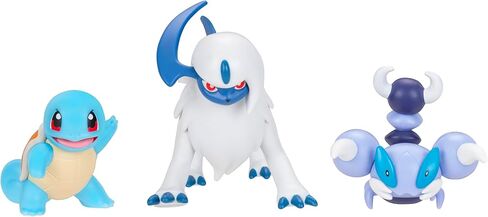 Pokémon PKW4096 Battle Figure Set - Schiggy Skorupi, Absol, Official Figure Set in Saudi Arabia
