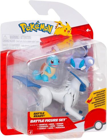 Pokémon PKW4096 Battle Figure Set - Schiggy Skorupi, Absol, Official Figure Set in Saudi Arabia