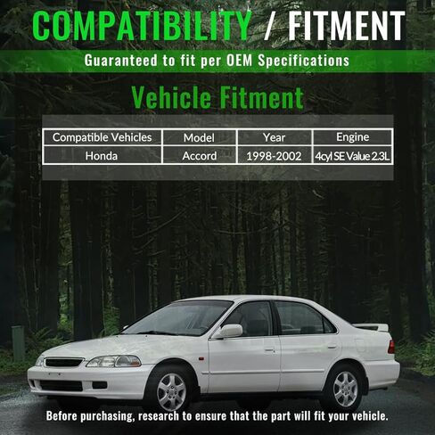 Catalytic Converter Compatible with Honda Accord 1998-2002 4cyl SE Value 2.3L(OEM/OBD-Ⅱ Replacement Catalytic Convertor) in Kuwait