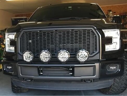 Sleekster #29151 4 Tab Frame Mounted Light Bar-Compatible with 2015-2020 F150, 2020 Ford Roush Offroad & Tremor Models, Compatible 2023 Ford XLT. Light bar NOT Compatible with Adaptive Cruise Control in Saudi Arabia