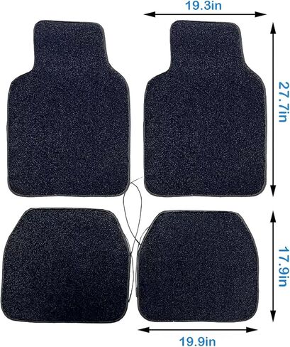 Starlight LED Car Floor Mats, 4pcs Shiny Starry Sky Star Light Floor Mats, App Control Washable Fiber Optic Lights Universal Automotive Decoration Atmosphere Light in Saudi Arabia