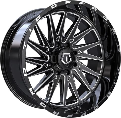 TIS 547BM 20X12 مطحون باللون الأسود اللامع - 6X135 / 6X5.50 نمط الترباس، -44 إزاحة، تجويف المحور 106.2 مم in Saudi Arabia
