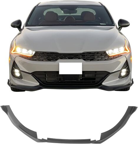 IKON MOTORSPORTS, Front Bumper Lip Compatible with 2021-2024 Kia K5 GT-Line Sedan 4-Door, 3PCS Front Bumper Lip Spoiler Guard Air Dam Chin Bodykit Replacement Gloss Black PP in Saudi Arabia