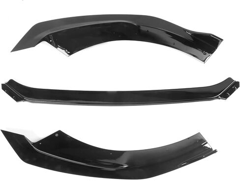IKON MOTORSPORTS, Front Bumper Lip Compatible with 2021-2024 Kia K5 GT-Line Sedan 4-Door, 3PCS Front Bumper Lip Spoiler Guard Air Dam Chin Bodykit Replacement Gloss Black PP in Saudi Arabia