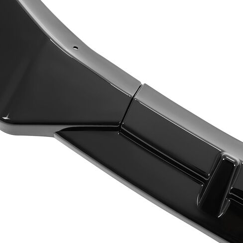 KUAFU Front Bumper Lip Compatible with 2016-2020 Tesla Model S 3Pcs Carbon Fiber Style Front Lip Spoiler Splitter Air Dam Body Kit Trim Protection Plastic in Saudi Arabia