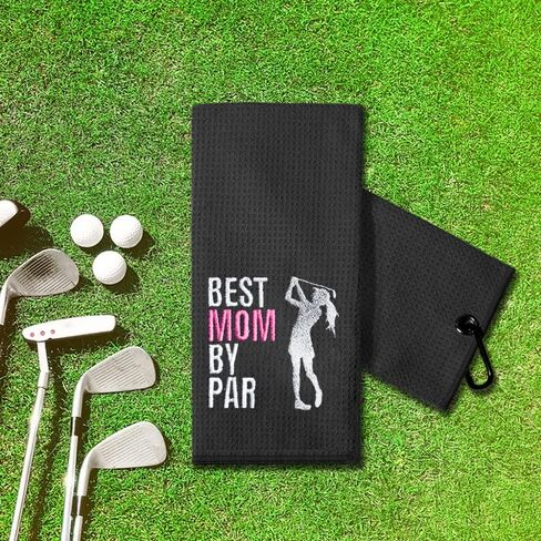 Funny Golf Towel Gift for Dad, Retirement Gifts for Men Golfer, Funny Golf Towel for Men, Embroidered Golf Towels for Golf Bags with Clip (I Play Golf and I Know Things) in Kuwait