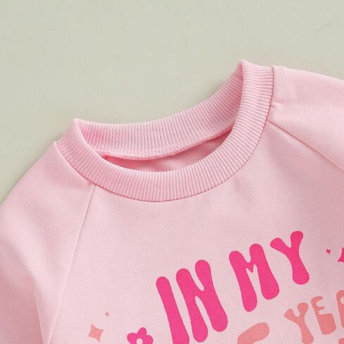 Toddler Baby Birthday Boy Girl Outfit I'M The Birthday Girl Letter Pullover Sweatshirt Solid Pant 2pcs Fall Clothes in Saudi Arabia