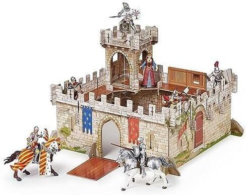 Papo -Hand-Painted - Figurine -Medieval-Fantasy -Castle of Prince Philip -60007 - Collectible - for Children - Suitable for Boys and Girls - from 3 years old in Saudi Arabia