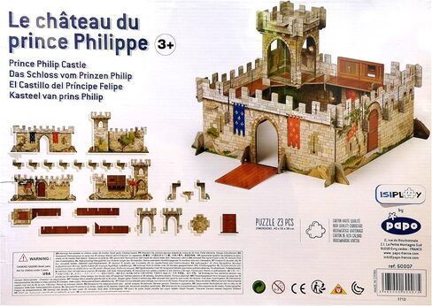 Papo -Hand-Painted - Figurine -Medieval-Fantasy -Castle of Prince Philip -60007 - Collectible - for Children - Suitable for Boys and Girls - from 3 years old in Saudi Arabia
