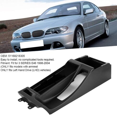 Center Console Trim Base,Center Console Trim Base W Arm Rest Opening 51168218305 Fit for E46 98 04 Left Hand Drive in Saudi Arabia