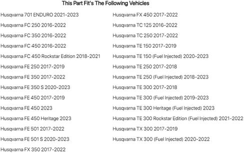 حاجز أمامي Acerbis أبيض لـ Husqvarna FC 450 2016-2018 in Saudi Arabia