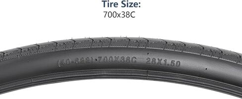 إطارات الدراجة YUNSCM 700C 700x38C/40-622 و700C صمام شريدر لأنابيب الدراجة مع شريطين حافة متوافق مع إطارات وأنابيب الدراجة 700x35C/36C/37C/38C/39C/40C(35/40-622) (P-1493) in Saudi Arabia