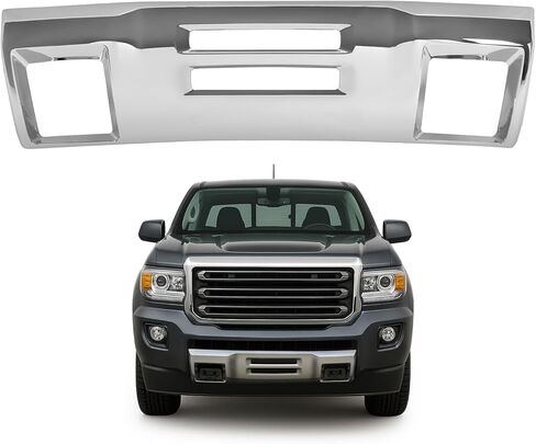 KUAFU Front Bumper Lower Valance Compatible with 2015-2020 GMC Canyon, Air Dam Deflector Replacement for 23405889 22925747 GM1095211 Plastic(ABS) Chrome Silvery in Saudi Arabia