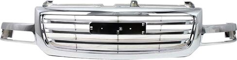 مجموعة شبكة Garage-Pro متوافقة مع GMC SIERRA 1500 2003-2007/2500 2003-2004 جميع الكروم تناسب 2007 Classic in Saudi Arabia