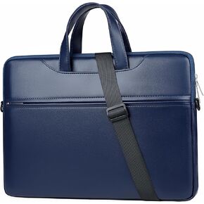 PU Leather Waterproof Slim Laptop Shoulder Bag 13-15.6 inch Laptop Sleeve Carrying Case Briefcase Computer messenger Bag in Saudi Arabia