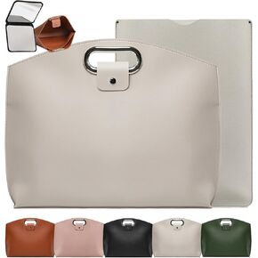 المجموعة المكونة من قطعتين: مجموعة كمبيوتر محمول وحقائب يد جلدية متطورة للأعمال مقاومة للماء، محفظة عمل مقاومة للماء للنساء in Kuwait