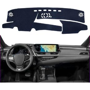 Car Dashboard Cover for Left Hand Drive Lexus ES350/ES300/ES330/ES300h XZ10 2019-2020 Carpet Dashmat Sun Shade Pad Car Styling (Flannel All Black) in Saudi Arabia