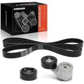 A-Premium Engine Serpentine Belt Drive Kit Compatible with Chevrolet Blazer, C1500, C2500, C3500, R1500 R2500 V1500 V2500 Suburban, S10 & GMC Jimmy, Sonoma, K1500, K2500, K3500 & Oldsmobile Bravada in Kuwait