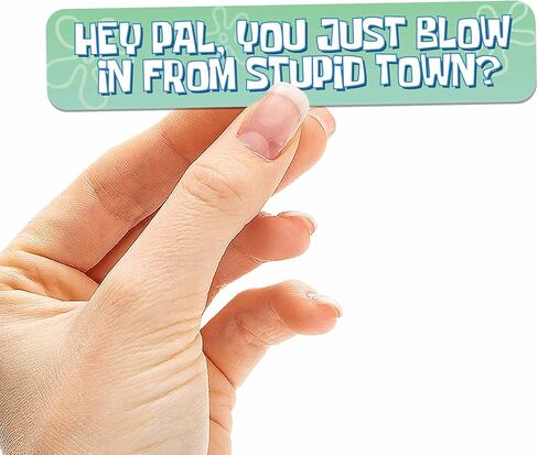 ملصق مقتبس مضحك Hey Pal You Just Blow in from Stupid Town لزجاجة مياه Hydroflask - ملصق كمبيوتر محمول لبرنامج تلفزيوني للأطفال في التسعينيات - هدية الألفية in Kuwait
