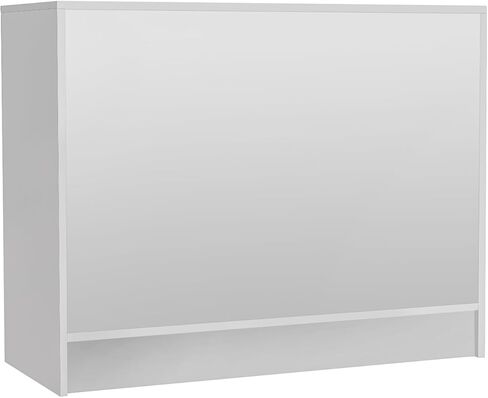 71" W * 20" D * 38" H - Black Wooden Cash Wrap Counter, Commercial Cash Wrap Counter with Adjustable Shelves in Saudi Arabia