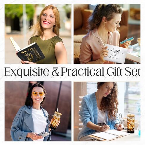 Skylety 6 Pcs Christian Gifts Set for Women Friend Sister Mom Prayer Journal with Pens Cup Bag Bible Study Supplies for Birthday Valentines Mother's Day Christmas Church Office Gifts(Blue) in Saudi Arabia