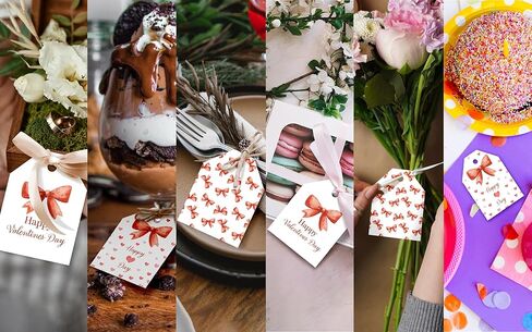Pro Supply Global 24 Count of 2.5 Inch x 3 Inch Pre Strung Winnie The Pooh Gift Tag Assorted Printed Designs on Large Cardstock Gift Hang Tags - Ideal to Use on Bags in Saudi Arabia