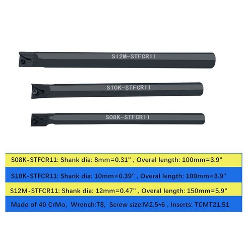 RHFGYY Cutting Tools Indexable Inserts Carbide Turning Inserts DCMT11T304(DCMT32.51),DCMT Inserts CNC Lathe Replacement Cutters for Indexable Lathe Turning Tool Holder,10 Pieces/Pack in Kuwait