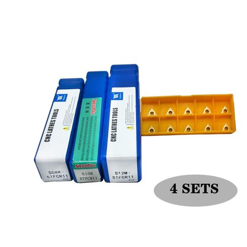 RHFGYY Cutting Tools Indexable Inserts Carbide Turning Inserts DCMT11T304(DCMT32.51),DCMT Inserts CNC Lathe Replacement Cutters for Indexable Lathe Turning Tool Holder,10 Pieces/Pack in Kuwait