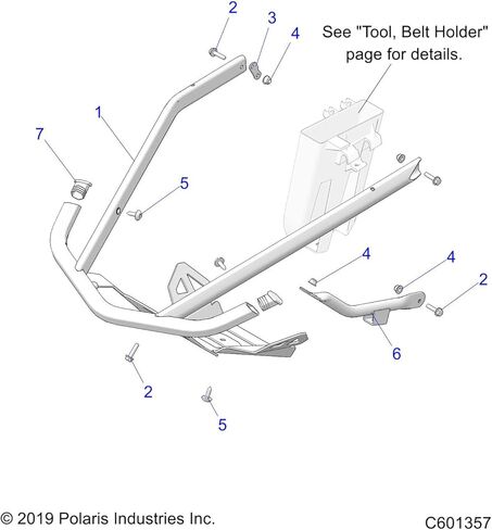 الدعم السفلي لمركبة Polaris Snowmobile، المصد، قطعة OEM الأصلية 1021033، الكمية 1 in Saudi Arabia