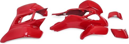 HECASA Front & Rear Fender Set Kit Compatible with 1999-2004 Honda TRX 400EX Mud Guard Kit Red ABS Plastic in Saudi Arabia