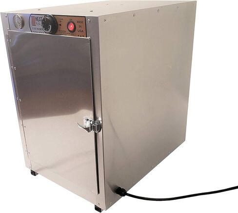 جهاز تسخين الطعام الصغير من HeatMax 16x16x24 - الأصلي والأفضل - مع مساحة رف داخلية قابلة للاستخدام تبلغ 13 × 15.5 بوصة. من أجل المقالي التي تستخدم لمرة واحدة بنصف الحجم، والشواء، والبيتزا، وأي طعام ساخن in Kuwait