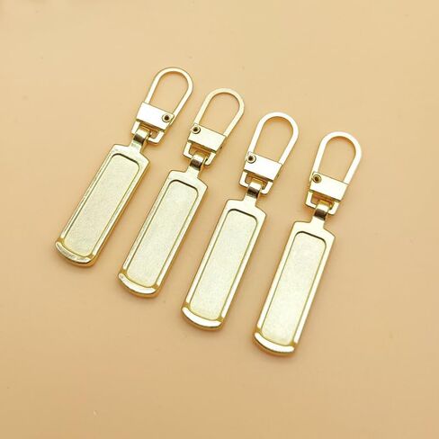 10pcs Multi-Function Zipper Pull Replacement - Suitable for Luggage, Jackets, Backpacks, Boots, Wallets, Coats - Gold and Grey in Saudi Arabia