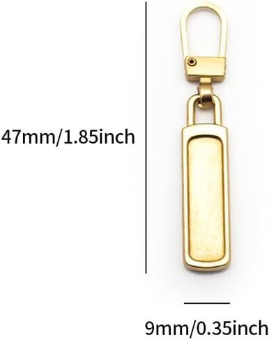 10pcs Multi-Function Zipper Pull Replacement - Suitable for Luggage, Jackets, Backpacks, Boots, Wallets, Coats - Gold and Grey in Saudi Arabia