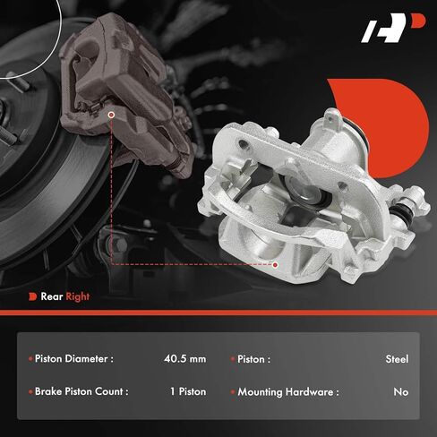 A-Premium Disc Brake Caliper Assembly with Bracket Compatible with Toyota Camry 2018-2023, Avalon 2019-2022 & Lexus ES350 ES300h 2019-2023, ES250 2021-2023, UX200 UX250h 2019-2022 - Rear Passenger in Saudi Arabia