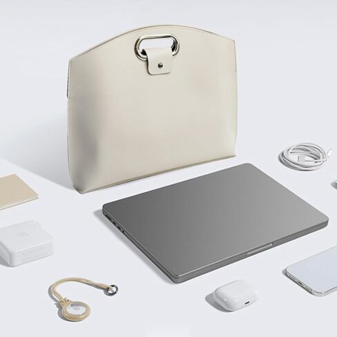 المجموعة المكونة من قطعتين: مجموعة كمبيوتر محمول وحقائب يد جلدية متطورة للأعمال مقاومة للماء، محفظة عمل مقاومة للماء للنساء in Kuwait