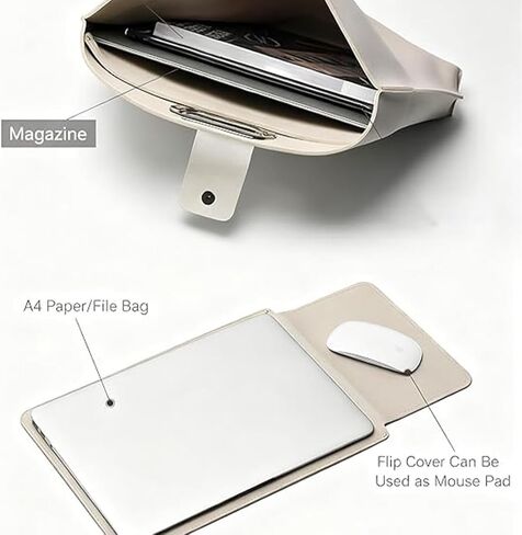 المجموعة المكونة من قطعتين: مجموعة كمبيوتر محمول وحقائب يد جلدية متطورة للأعمال مقاومة للماء، محفظة عمل مقاومة للماء للنساء in Kuwait