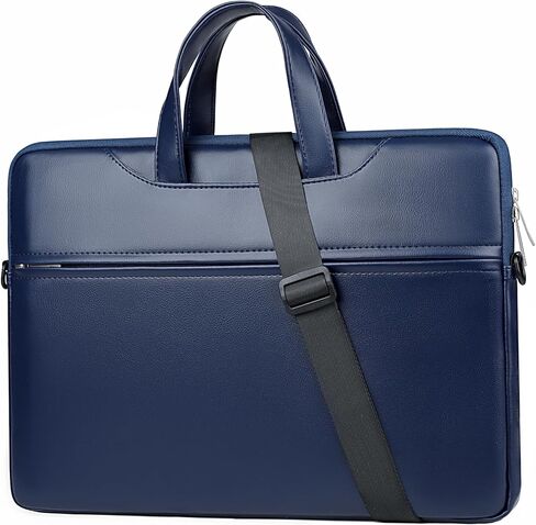 PU Leather Waterproof Slim Laptop Shoulder Bag 13-15.6 inch Laptop Sleeve Carrying Case Briefcase Computer messenger Bag in Saudi Arabia