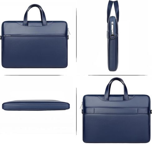 PU Leather Waterproof Slim Laptop Shoulder Bag 13-15.6 inch Laptop Sleeve Carrying Case Briefcase Computer messenger Bag in Saudi Arabia