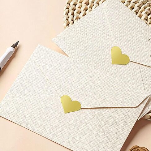 1200 Sheets Gold Heart Stickers Self Adhesive Stickers for Scrapbooking Embellishment Valentine's Day Love Decorative Sticker Gifts Packaging DIY Arts Crafts in Saudi Arabia