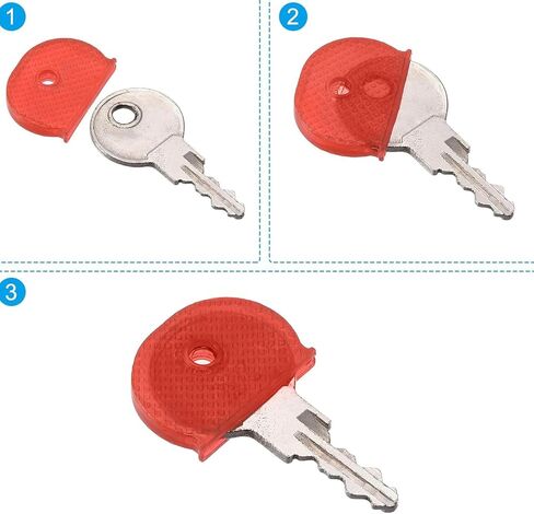 24 Pack Key Color Caps Covers Tags, Soft Key Identifiers, Plastic Toppers for Organization House in Saudi Arabia