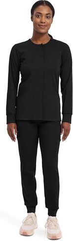 Healing Hands Womens Scrub Jacket 5 Pocket Purple Label 5063 Daisy Snap-up Scrubs Women Jacket in Kuwait