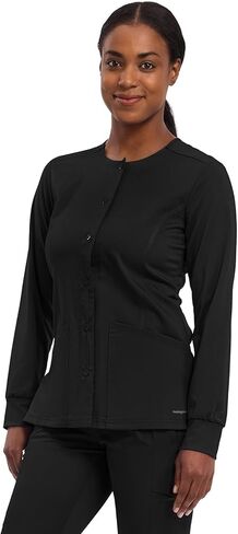 Healing Hands Womens Scrub Jacket 5 Pocket Purple Label 5063 Daisy Snap-up Scrubs Women Jacket in Kuwait