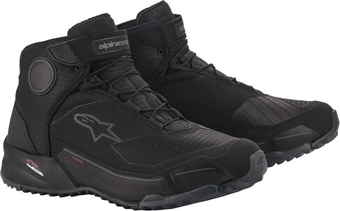 حذاء Alpinestars CR-X Drystar لركوب الخيل (9.5) (أسود/أصفر فلو/أحمر فلوو) in Kuwait